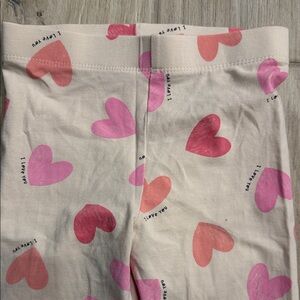 H&M hearts leggings size 8